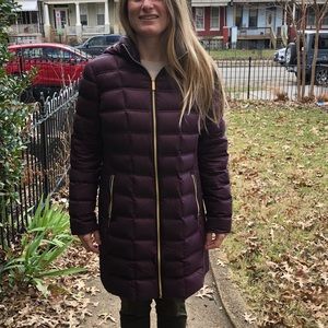 Quilted Nylon Packable Puffer Coat